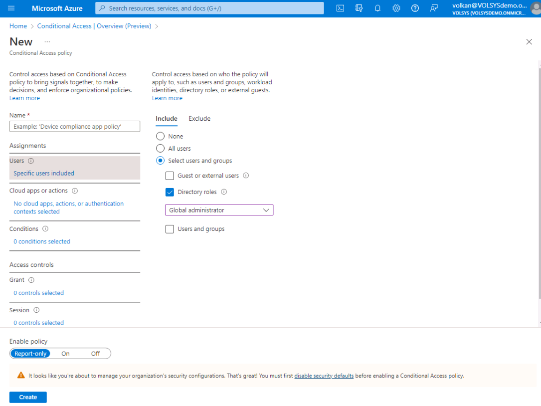 Azure Conditional Access – Active Directory – Cyber Security