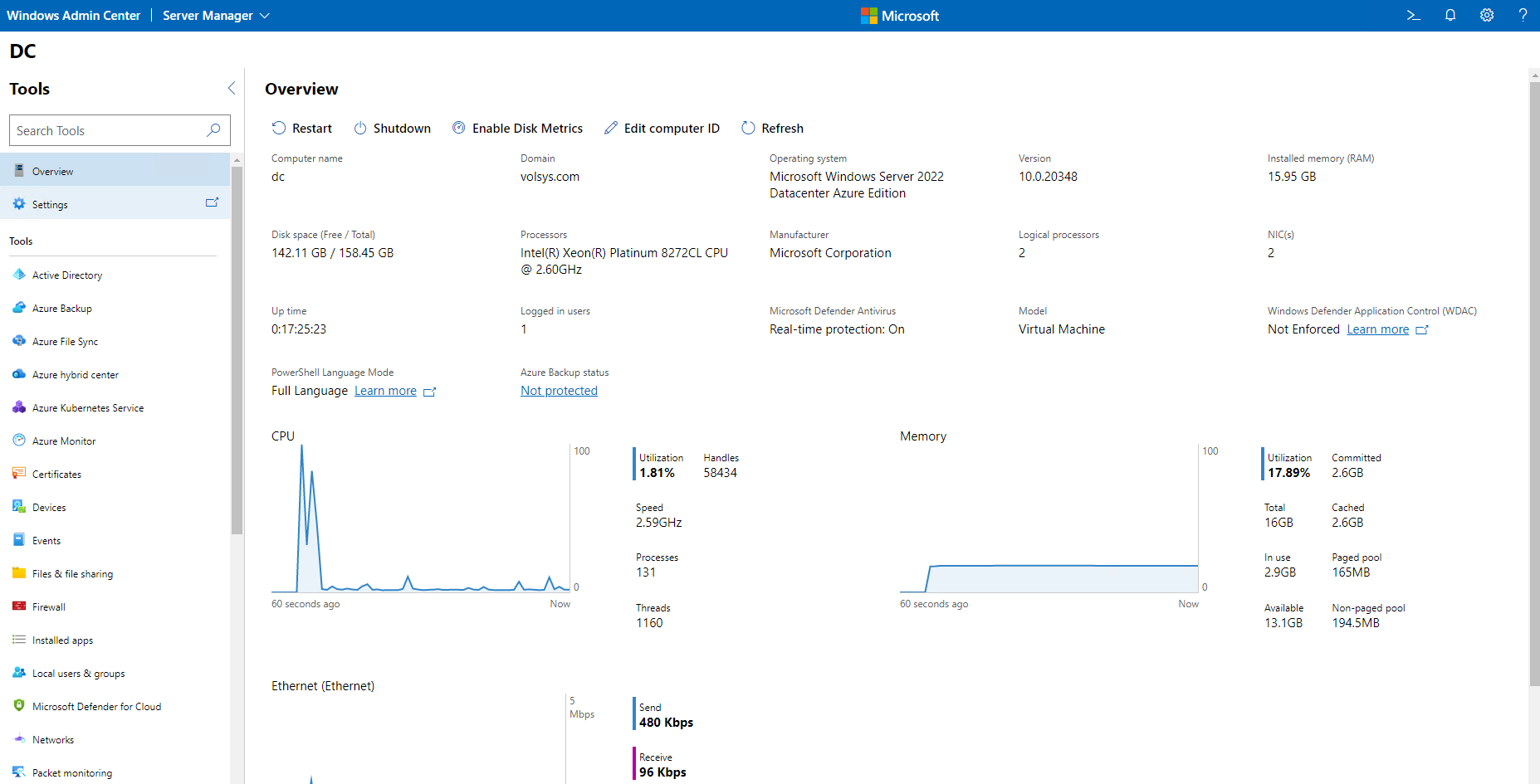 Windows Admin Center Active Directory Extensions – Active Directory ...