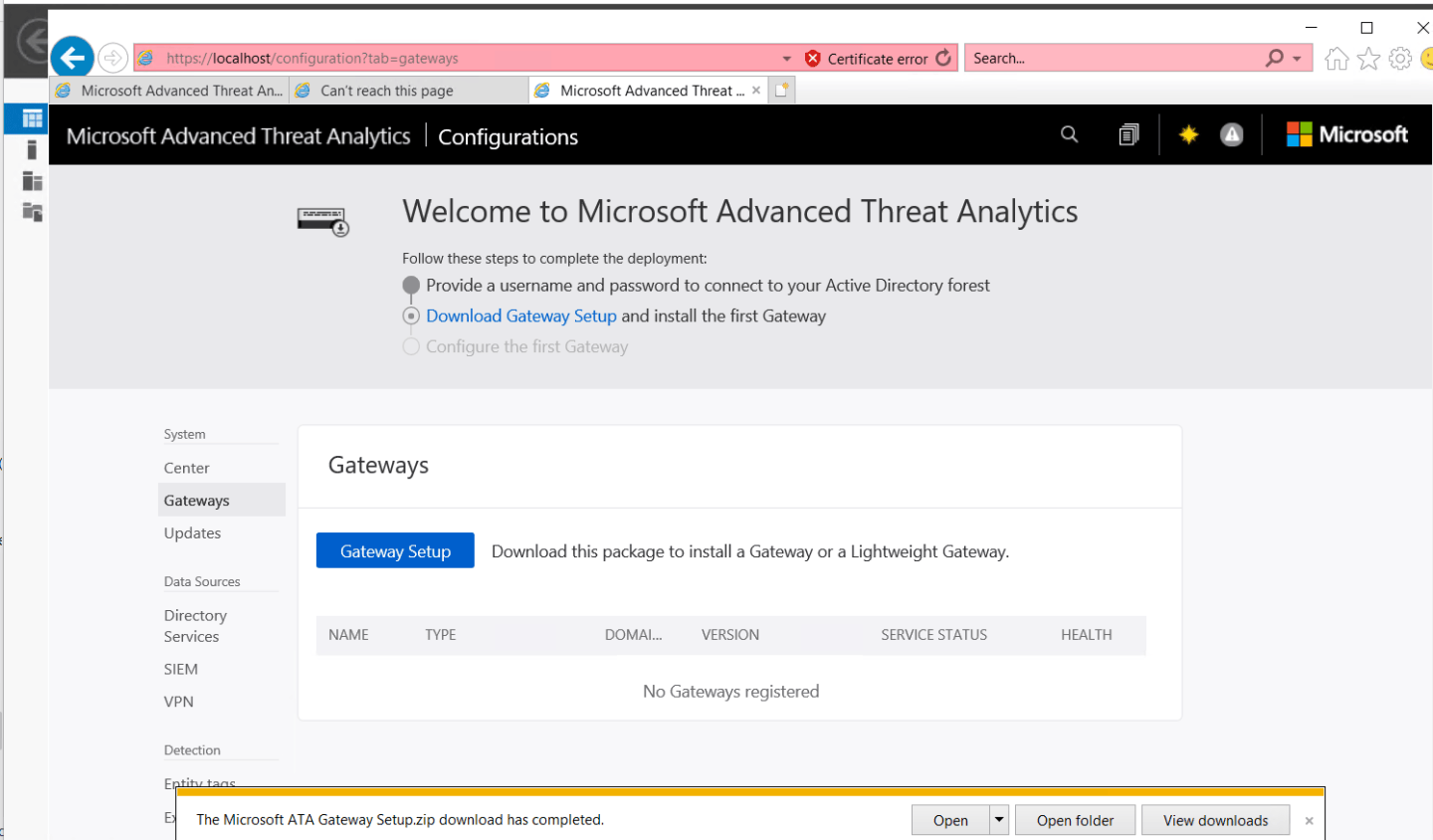 Microsoft Advanced Threat Analytics (ATA) with Windows Server 2025 ...